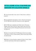 TATTOO LICENSE ACTUAL EXAM PAPER 2026 QUESTIONS WITH SOLUTIONS GRADED A&plus;
