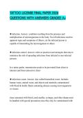 TATTOO LICENSE FINAL PAPER 2026 QUESTIONS WITH ANSWERS GRADED A&plus;