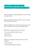 TATTOO LICENSE TEST BANK 2026 QUESTIONS WITH SOLUTIONS GRADED A&plus;