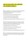 NUR 2513 EXAM SCRIPT 2026 QUESTIONS WITH ANSWERS GRADED A&plus;