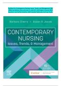 Test Bank for Contemporary Nursing&colon; Issues&comma; Trends&comma; and Management 10th Edition by Barbara Cherry & Susan R&period; Jacob All 1-28 Chapters Covered With Questions And Verified Solutions With Detailed Rationales And Case Study&period;