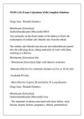 NURS 1141 Exam 2 Questions With Complete Solutions
