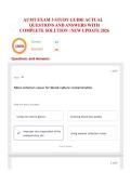 AUMT EXAM 3 STUDY GUIDE ACTUAL QUESTIONS AND ANSWERS WITH COMPLETE SOLUTION &vert; NEW UPDATE 2026
