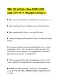 NURS 629 ACTUAL EXAM SCRIPT 2026 QUESTIONS WITH ANSWERS GRADED A&plus;