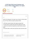 AUMT Mock NHA Exam &num;4 Questions And Answers With Complete Solution &vert; New Update 2026