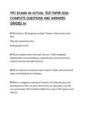 TPC EXAMS 46 ACTUAL TEST PAPER 2026 COMPLETE QUESTIONS AND ANSWERS GRADED A&plus;