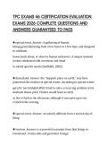 TPC EXAMS 46 CERTIFICATION EVALUATION EXAMS 2026 COMPLETE QUESTIONS AND ANSWERS GUARANTEED TO PASS