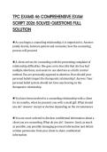 TPC EXAMS 46 COMPREHENSIVE EXAM SCRIPT 2026 SOLVED QUESTIONS FULL SOLUTION
