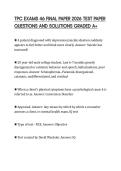 TPC EXAMS 46 FINAL PAPER 2026 TEST PAPER QUESTIONS AND SOLUTIONS GRADED A&plus;