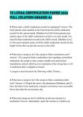 TX LCPAA CERTIFICATION PAPER 2026 FULL SOLUTION GRADED A&plus;