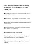 USAA LICENSING EXAMS FINAL PAPER 2026 TEST PAPER QUESTIONS AND SOLUTIONS GRADED A&plus;