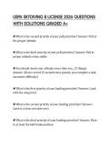 USPA SKYDIVING B LICENSE 2026 QUESTIONS WITH SOLUTIONS GRADED A&plus;