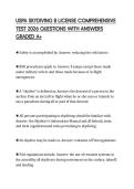 USPA SKYDIVING B LICENSE COMPREHENSIVE TEST 2026 QUESTIONS WITH ANSWERS GRADED A&plus;