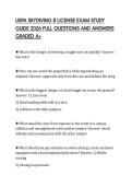 USPA SKYDIVING B LICENSE EXAM STUDY GUIDE 2026 FULL QUESTIONS AND ANSWERS GRADED A&plus;