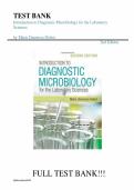 Test bank for Introduction to Diagnostic Microbiology for the Laboratory Sciences 2nd Edition with test questions and answers graded A&plus;