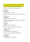 VATI PN CERTIFICATION EVALUATION 2026 QUESTIONS AND SOLUTIONS GRADED A&plus;VATI PN CERTIFICATION EVALUATION 2026 QUESTIONS AND SOLUTIONS GRADED A&plus;