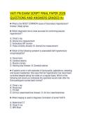 VATI PN EXAM SCRIPT FINAL PAPER 2026 QUESTIONS AND ANSWERS GRADED A