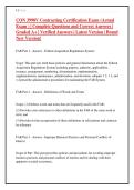 CON 3990V Contracting Certification Exam &lpar;Actual Exam &rpar; &vert; Complete Questions and Correct Answers &vert; Graded A&plus; &vert; Verified Answers &vert; Latest Version &vert; Brand New Version&excl;