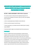 HOSA EMT STUDY GUIDE 2026&sol;2027 &vert; Complete Questions & Solutions &vert; NREMT & AHA Aligned &vert; Graded A&plus; Standard &vert; Pass Guaranteed - A&plus; Graded
