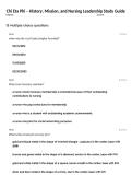Chi Eta Phi &ndash; History&comma; Mission&comma; and Nursing Leadership Study Guide