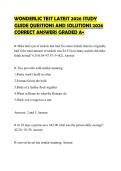 WONDERLIC TEST LATEST 2026 STUDY GUIDE QUESTIONS AND SOLUTIONS 2026 CORRECT ANSWERS GRADED A&plus;