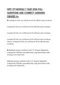 WST 371 MODULE 7 QUIZ 2026 FULL QUESTIONS AND CORRECT ANSWERS GRADED A&plus;