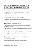 WST 371 MODULE 7 QUIZ 2026 PRACTICE SCRIPT QUESTIONS ANSWERS INCLUDED