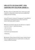 WSU ACCTG 230 EXAM SCRIPT 1 2026 QUESTIONS WITH SOLUTIONS GRADED A&plus;