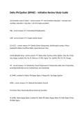 Delta Phi Epsilon &lpar;DPHIE&rpar; &ndash; Initiation Review Study Guide