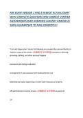 ARF EXAM VERSION 1 AND 2 NEWEST ACTUAL EXAM  WITH COMPLETE QUESTIONS AND CORRECT VERIFIED  ANSWERS&lpar;DETAILED ANSWERS&rpar; ALREADY GRADED A&plus;  100&percnt; GUARANTEED TO PASS CONCEPTS&excl;&excl;&excl;