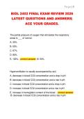 BIOL 2402 FINAL EXAM REVIEW 2026  LATEST QUESTIONS AND ANSWERS&vert;  ACE YOUR GRADES&period; 