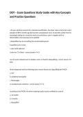 DOT &ndash; Exam Questions Study Guide with Key Concepts and Practice Questions