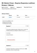 M5 Module 5 Exam - Requires Respondus LockDown Browser