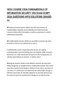 WGU COURSE C836 FUNDAMENTALS OF INFORMATION SECURITY 596 EXAM SCRIPT 2026 QUESTIONS WITH SOLUTIONS GRADED A&plus;