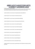 AMMO CDC-S Questions with Correct Answers 2026 &vert; USAF Ammunition Systems CDC Exam Prep &vert; Verified Study Guide