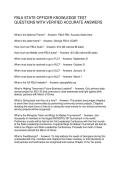 FBLA STATE OFFICER KNOWLEDGE TEST  QUESTIONS WITH VERIFIED ACCURATE ANSWERS