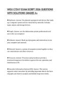 WGU C724 P EXAM SCRIPT 2026 QUESTIONS WITH SOLUTIONS GRADED A&plus;