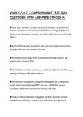 WGU C724 P COMPREHENSIVE TEST 2026 QUESTIONS WITH ANSWERS GRADED A&plus;