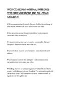 WGU C724 EXAMS 601 FINAL PAPER 2026 TEST PAPER QUESTIONS AND SOLUTIONS GRADED A&plus;