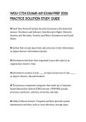 WGU C724 EXAMS 601 EXAM PREP 2026 PRACTICE SOLUTION STUDY GUIDE