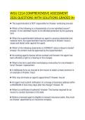 WGU C214 COMPREHENSIVE ASSESSMENT 2026 QUESTIONS WITH SOLUTIONS GRADED A&plus;