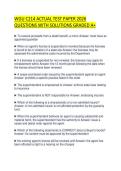 WGU C214 ACTUAL TEST PAPER 2026 QUESTIONS WITH SOLUTIONS GRADED A&plus;