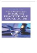 Test Bank For Nurse Practitioner's Business Practice and Legal Guide 7th Edition by Carolyn Buppert latest edition 2024 ISBN&colon;9781284208542 COMPLETE GUIDE ALL CHAPTERS COVERED 100&percnt; VERIFIED A&plus; GRADE ASSURED &excl;&excl;&excl;&excl;&excl; NEW LATEST UPDATE&excl;&excl;&excl;&excl;&excl;