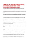 AMMO CDC Guidance Systems & Missiles Questions with Correct Answers 2026 &vert; USAF Ammunition Systems CDC Exam Prep &vert; Complete Study Guide