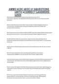 AMMO CDC EOC 1 Questions with Correct Answers 2026 &vert; USAF Ammunition Systems CDC Exam Prep &vert; Complete Study Guide