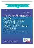 Test Bank For Psychotherapy for the Advanced Practice Psychiatric Nurse 3rd Edition Kathleen Wheeler All 1-24  Chapters Covered With Questions And Verified Solutions With Detailed Rationales And Case Studies&period;