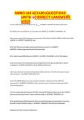 AMMO-68 Exam Questions with Correct Answers 2026 &vert; USAF Ammunition Systems CDC Test Prep &vert; Complete Study Guide