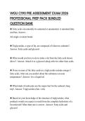 WGU C190 PRE ASSESSMENT EXAM 2026 PROFESSIONAL PREP PACK BUNDLED QUESTION BANK