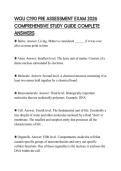 WGU C190 PRE ASSESSMENT EXAM 2026 COMPREHENSIVE STUDY GUIDE COMPLETE ANSWERS