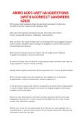 AMMO CDC Set A Questions with Correct Answers 2026 &vert; USAF Ammunition Systems CDC Exam Prep &vert; Complete Study Guide